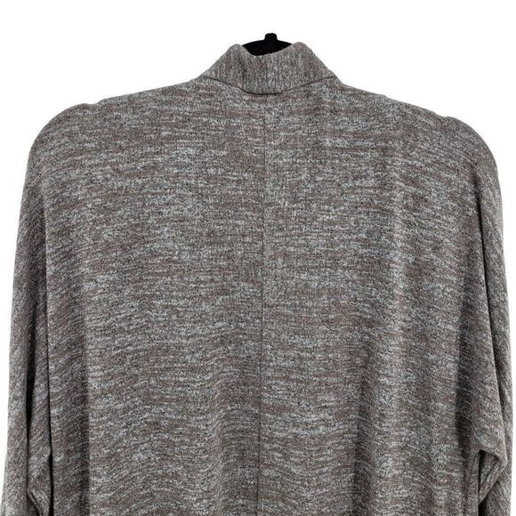 Wilfred Free Cardigan Longline Open Knit Spacedye Minimal Comfy Brown Non Itch M - Picture 8 of 13